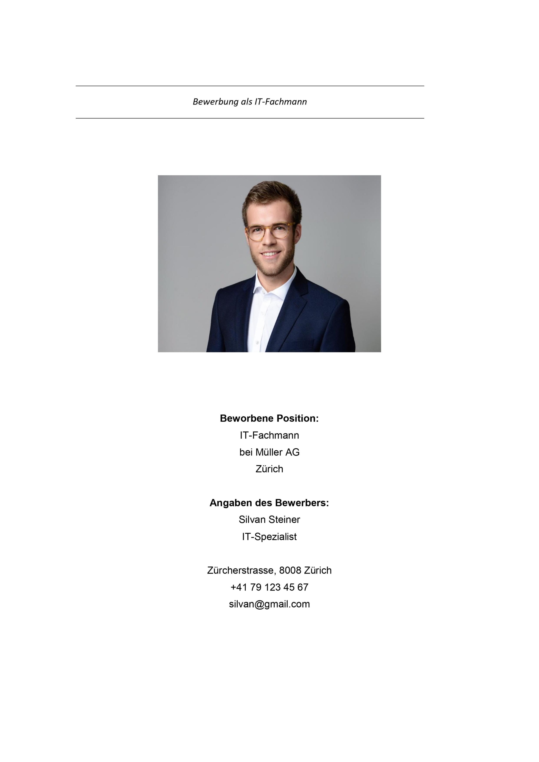 Deckblatt Bewerbung 4 Deckblatt Bewerbung 4